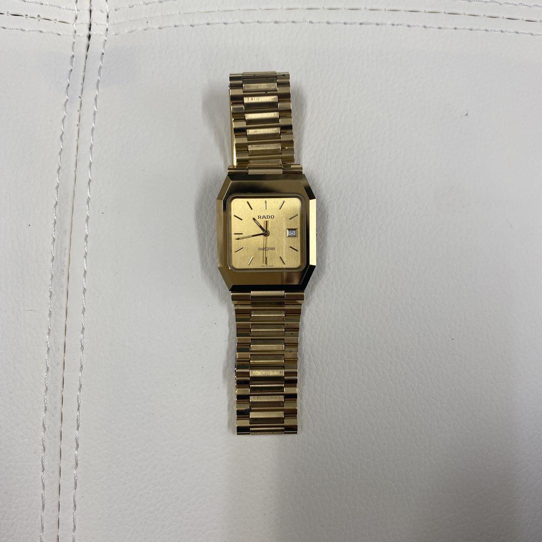 RADO DIASTAR 腕時計 メンズ ゴールド スクエア クォーツ