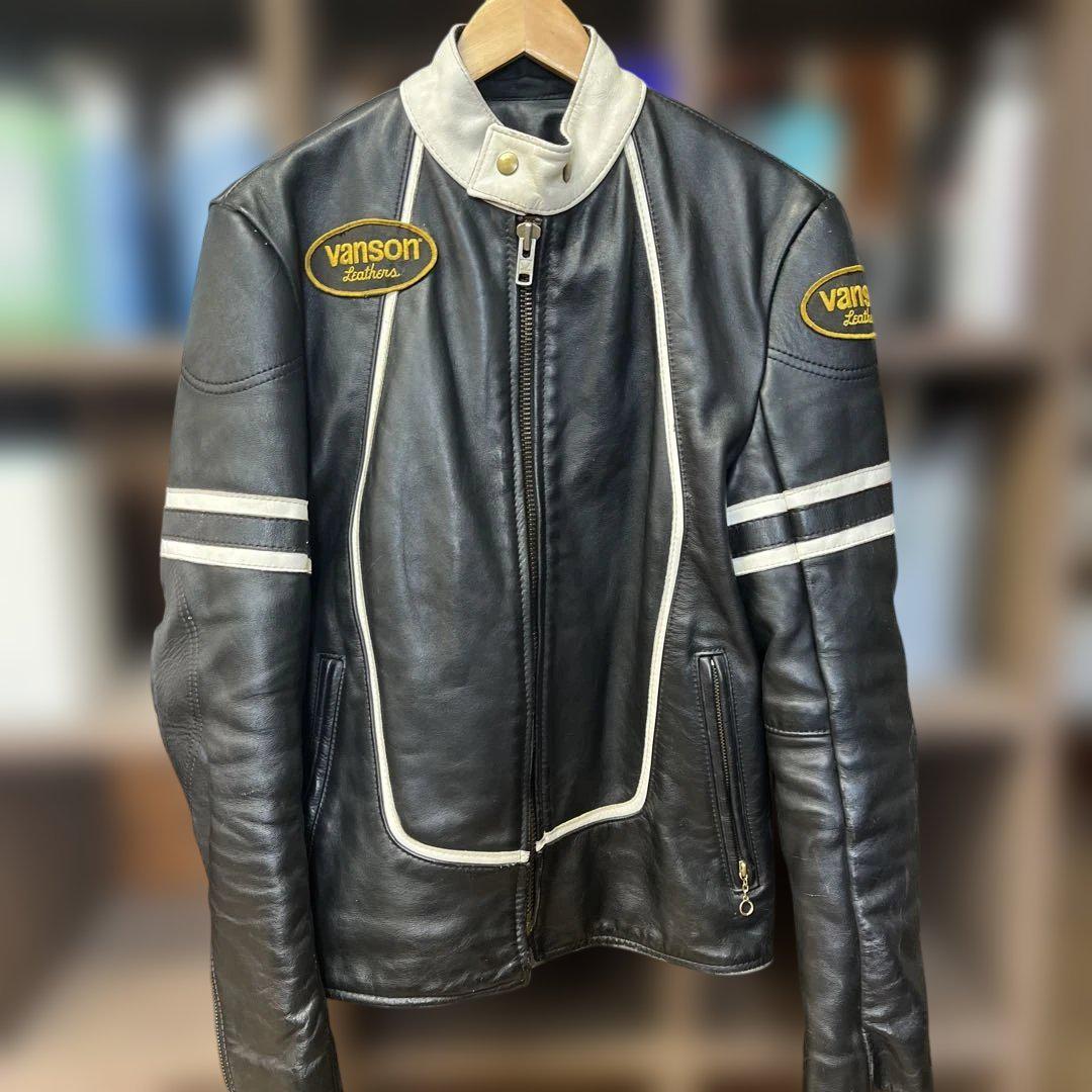 vanson レザー シングルライダースジャケット
