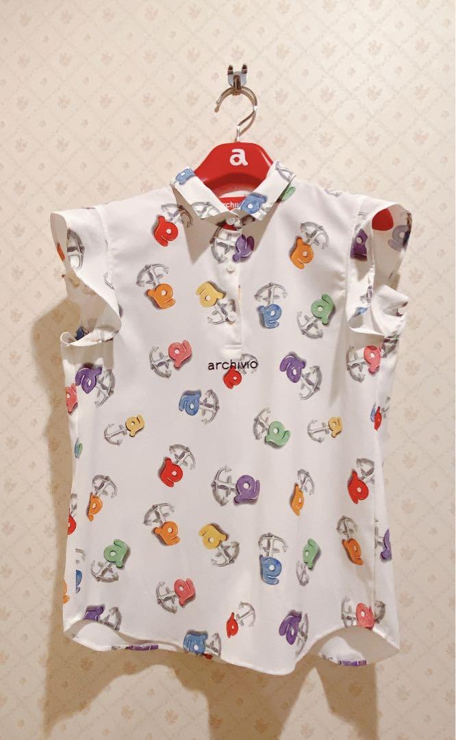 中古 レディース アルチビオ archivio 半袖ポロシャツ 36(S) 黒