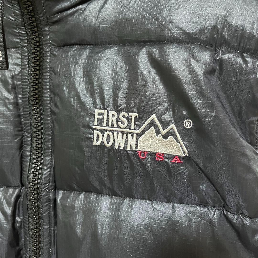 748【人気】ファーストダウン 刺繍ロゴ リバーシブル ダウンベスト 入手困難 748【人気】ファーストダウン 刺繍ロゴ リバーシブル ダウンベスト 入手困難