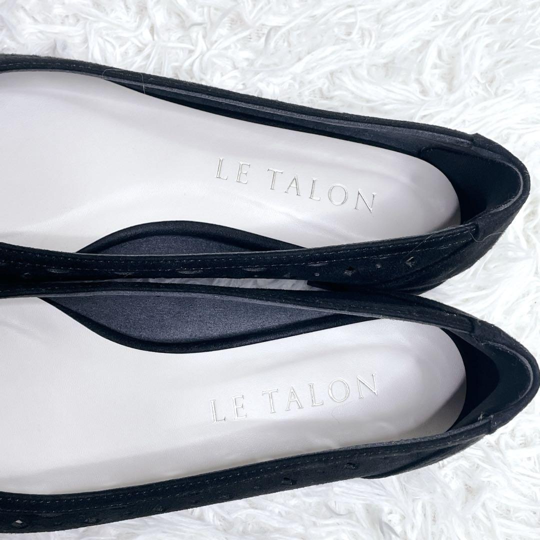 美品✨ LE TALON カットワーク オーナメント フラットシューズ 23.5