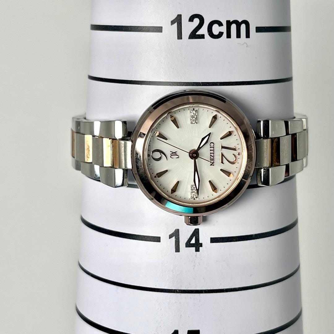 【稼働品】CITIZEN シチズン クロスシー コンビ 4Pダイヤ ソーラー 【稼働品】CITIZEN シチズン クロスシー コンビ 4Pダイヤ ソーラー