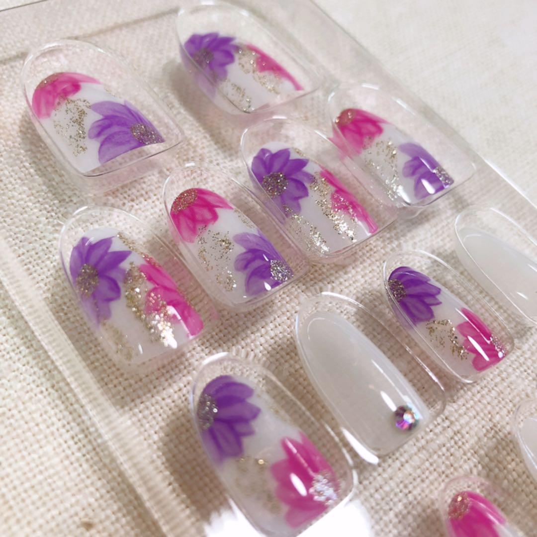 ネイルチップ ラプンツェル風 メルカリ