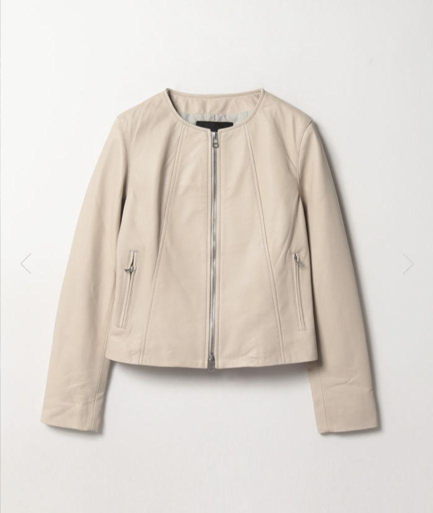 【soleil様専用】アルアバイル レザークルーネックブルゾン