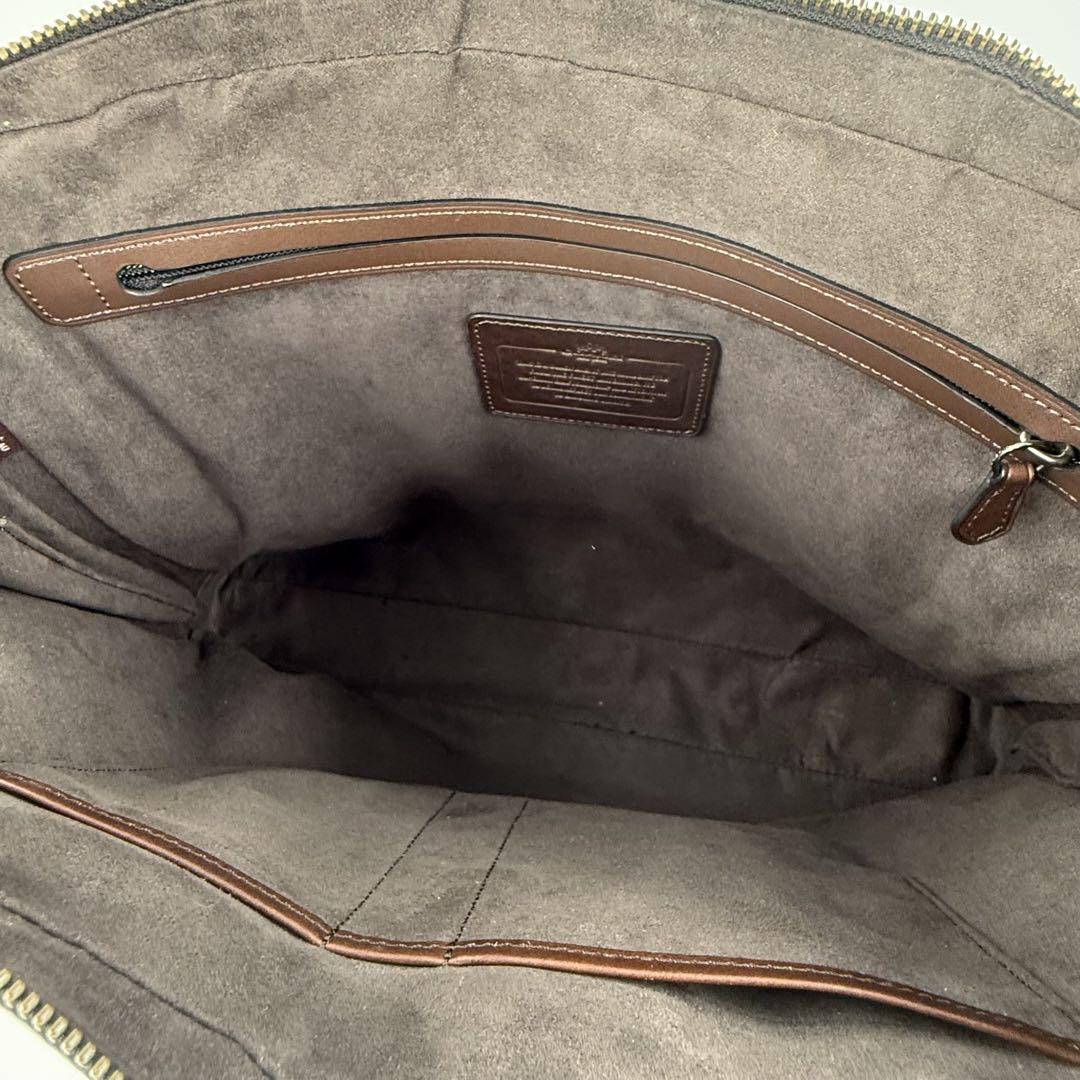 COACH コーチ　レザー ビジネスバッグ　ブラウン
