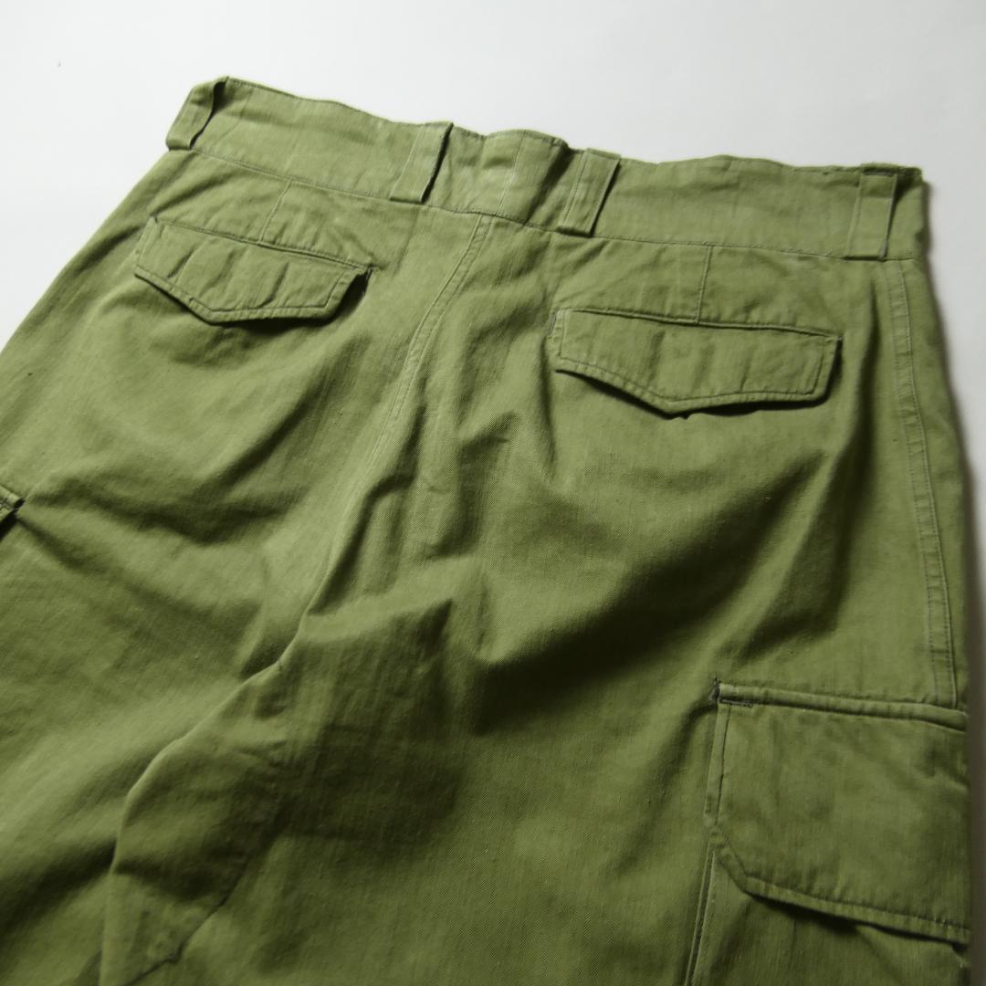 【フランス軍】軍実物 50s M-47 移行期モデル フィールドカーゴパンツ