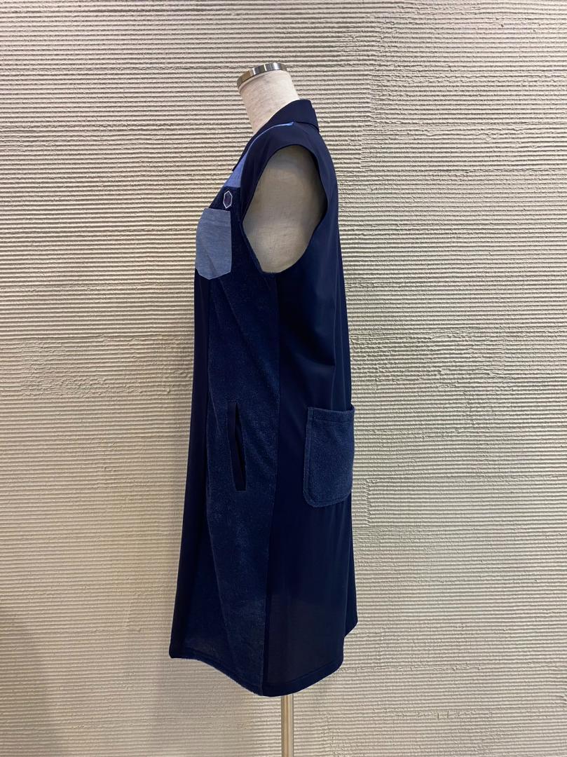 玄関先迄納品 レディース 新品 tovho フレンチスリーブ パイル ワンピース レディースウェア