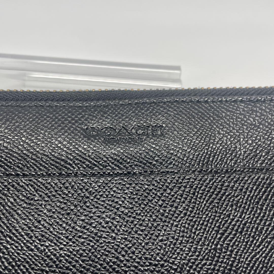 【極美品】コーチ coach オーガナイザー 財布 ブラック レザー