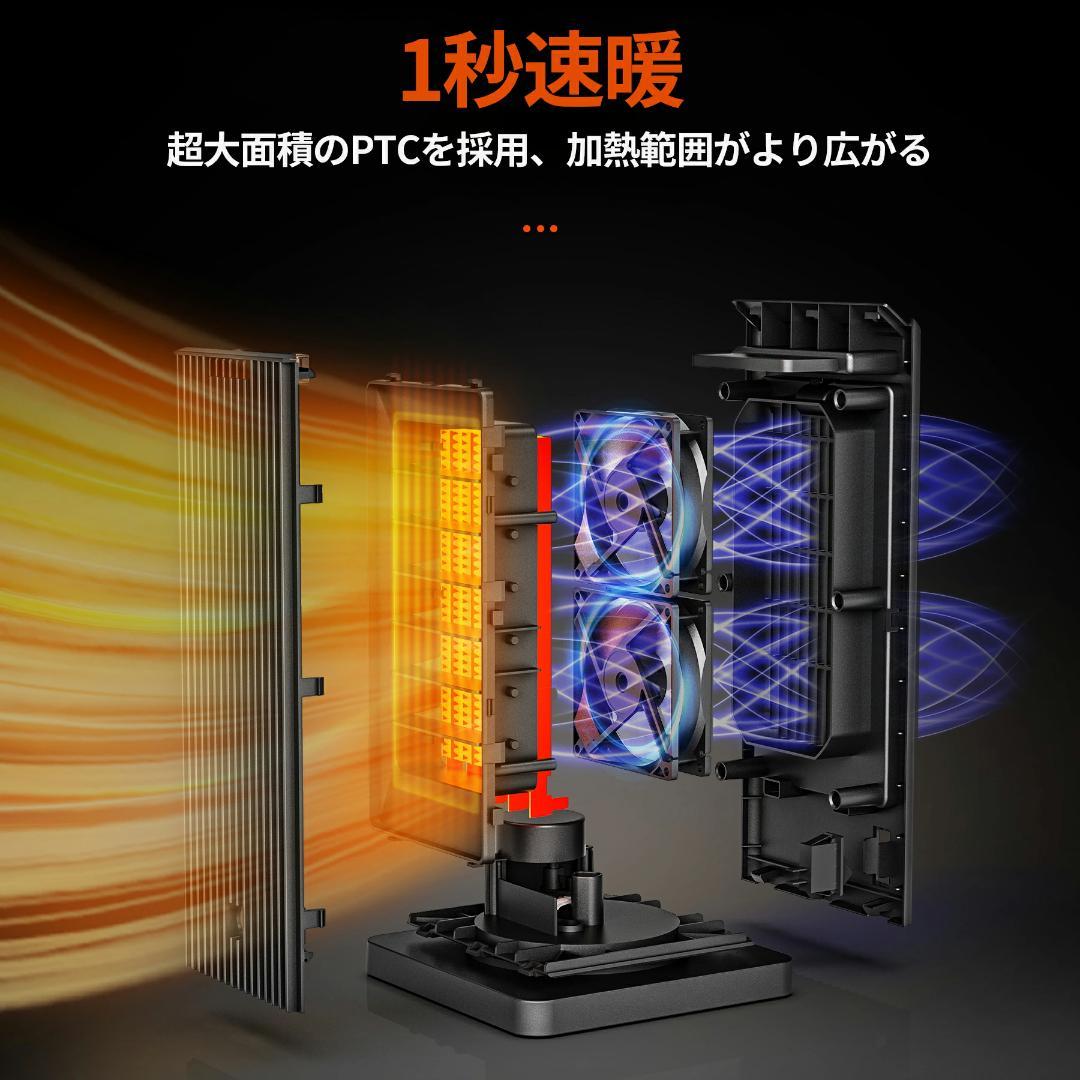 3段階切替 メモリ機能首振り 電気ファンヒーター QJV3y-m11179955246 リモコン付き 速暖 最安値特価