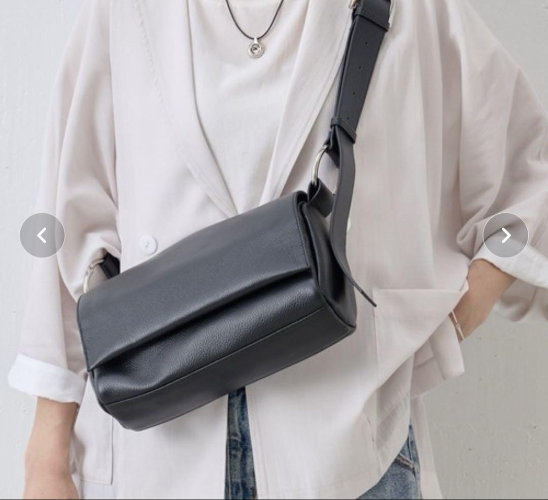 BEARDSLEY 2way レザーボディバッグ ブラック