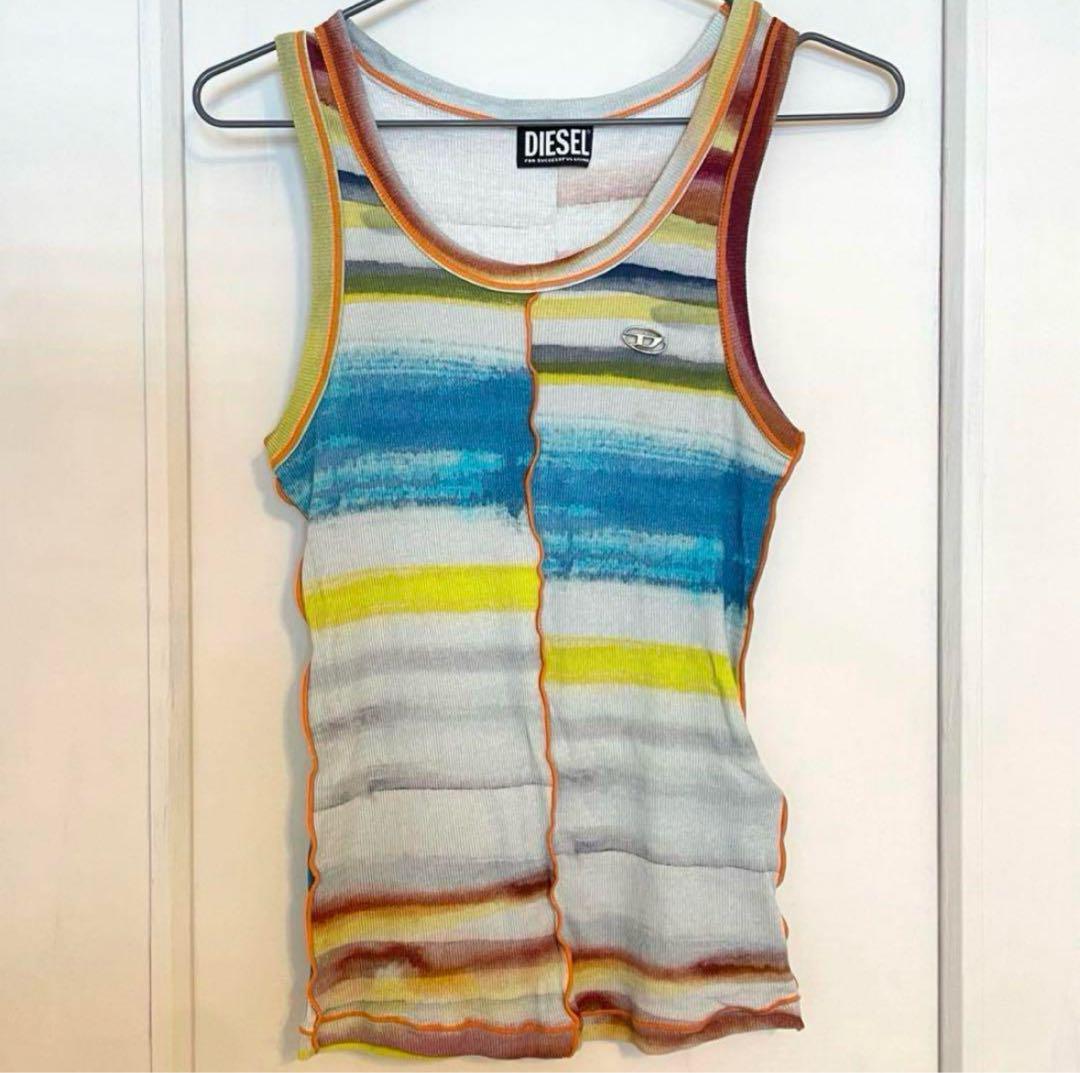 Diesel 22ss Gradation D Logo Tank Top