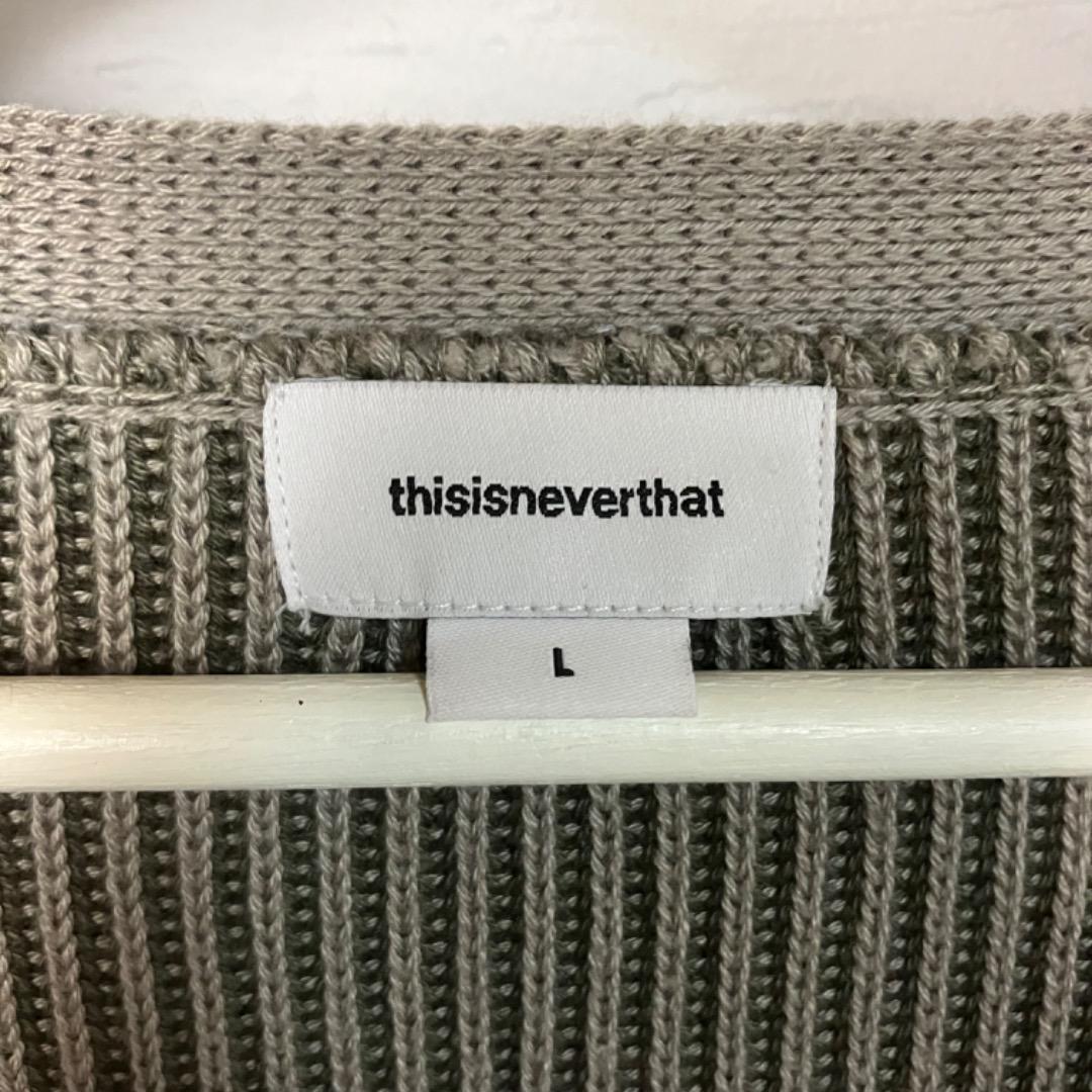 thisisneverthat カーディガン Lサイズ