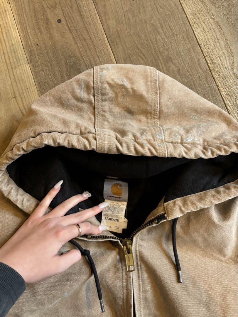 Carhartt ベージュ フード付きジャケット