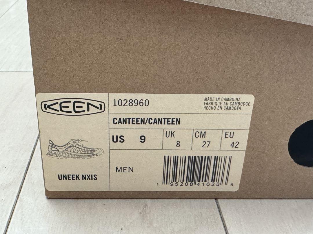 靴 KEEN UNEEK NXIS 27.0 CANTEEN