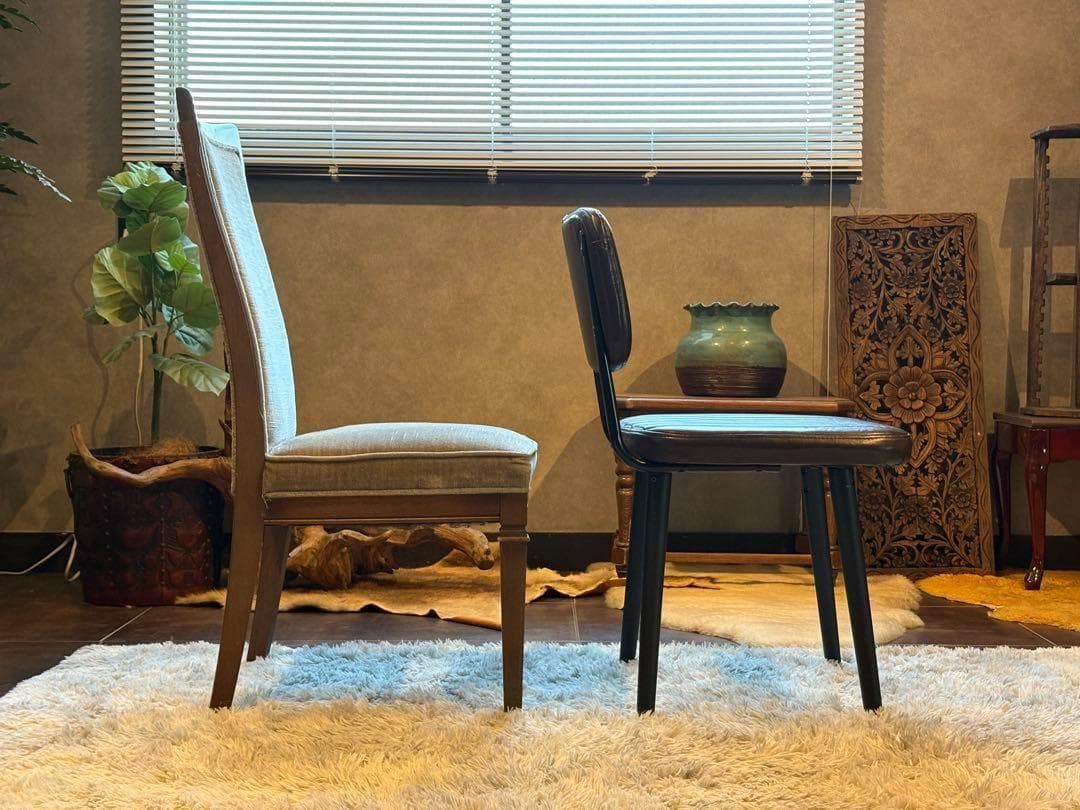 希少 マルニ maruni ヴィンテージチェア 2脚セット 合皮レザー IZ 希少 マルニ maruni ヴィンテージチェア 2脚セット 合皮レザー IZ