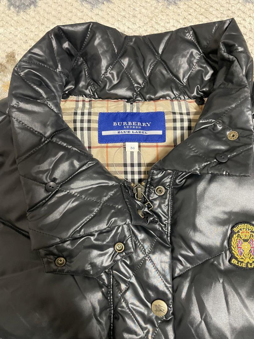 【美品】バーバリーブルーレーベル　ダウンベスト　ブラック　M