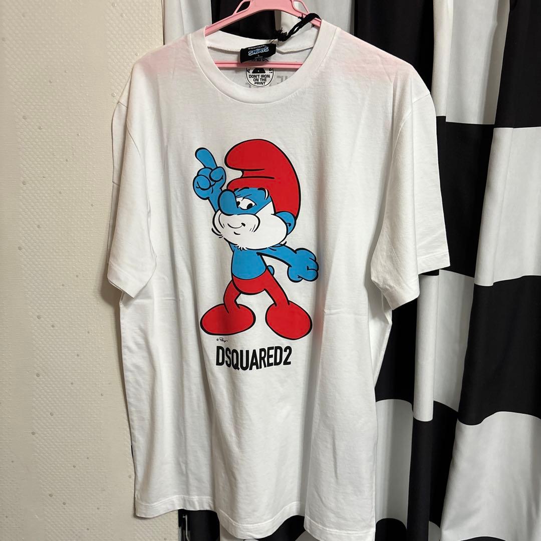 ディースクエアード DSQUARED2 × THE SMURFS Tシャツ