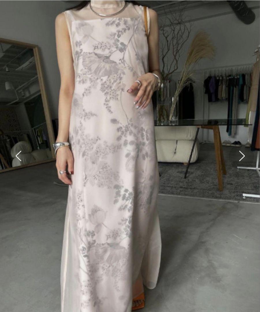 ワンピース Ameri 2WAY FLOWER LAYERED SHEER DRESS Ameri（アメリ）の「2WAY FLOWER LAYERED SHEER DRESS