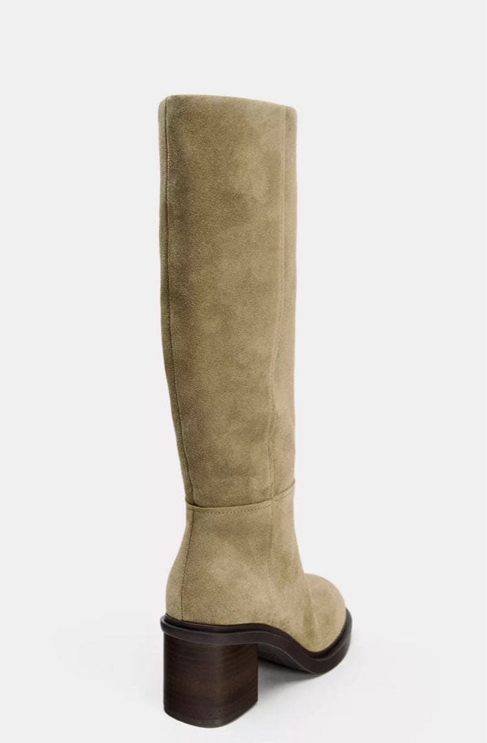 ZARA スエードブーツ ロングブーツ ZARA スエードブーツ ロングブーツ