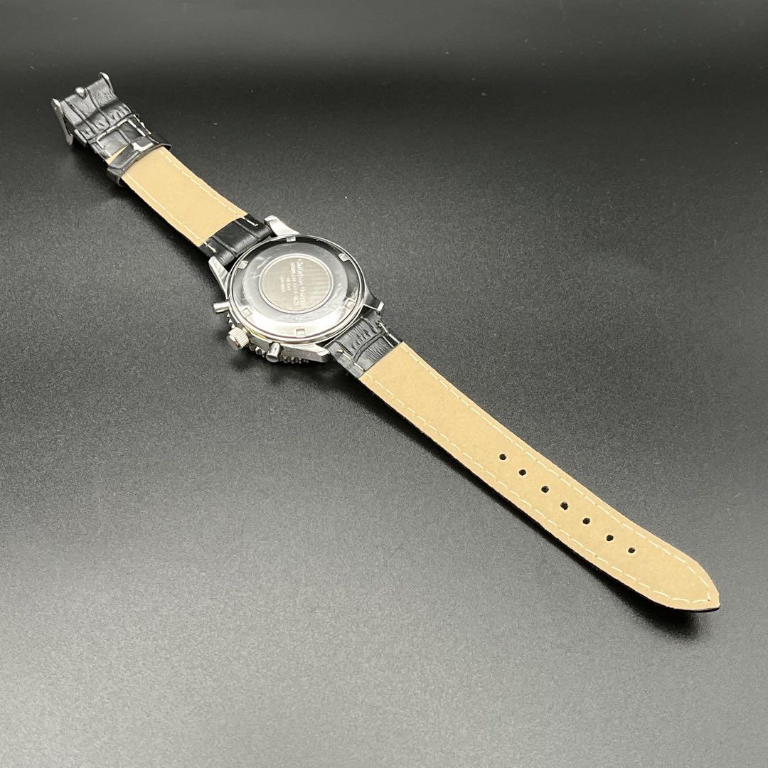 【稼動品】腕時計　クリスチャーノ ドマーニ 　新品電池　新品ベルト　クロノグラフ