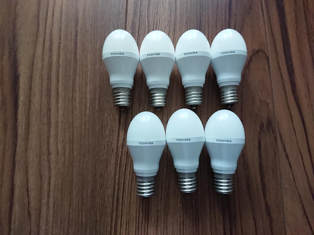東芝 E17口金 LED電球 LDA4N-G-E17/S 7個