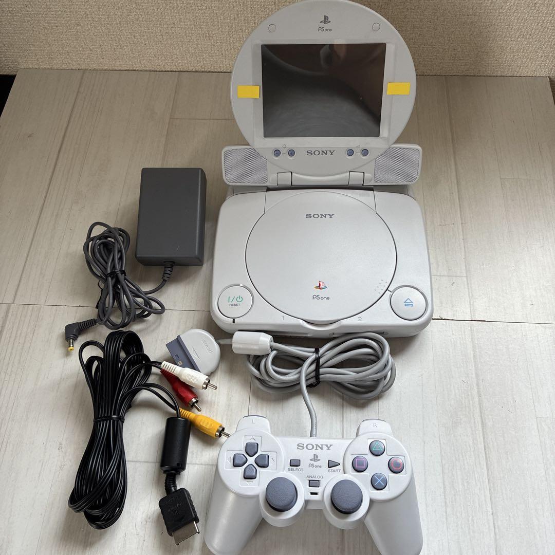 【中古清掃済み】PSONE 本体モニター付きコントローラー1つ