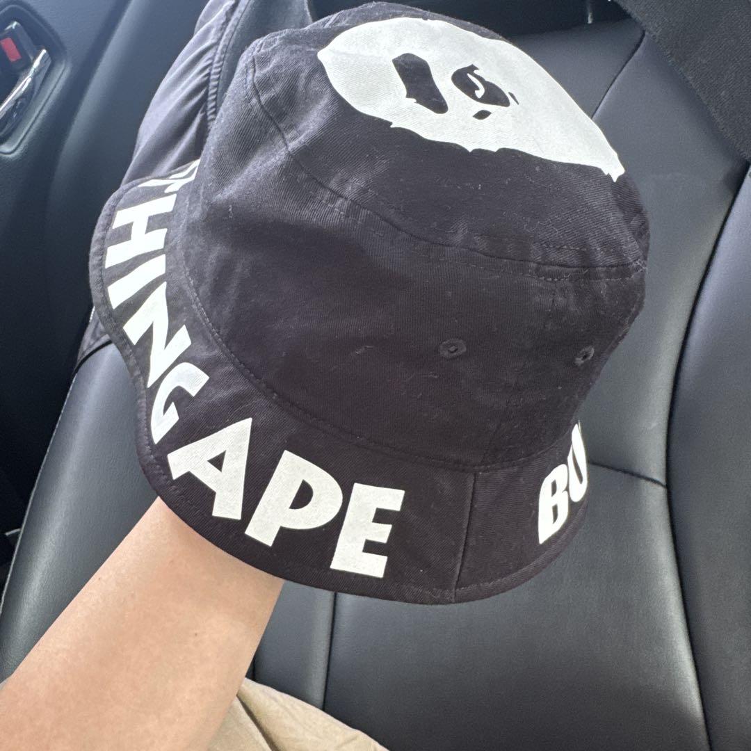 【超レア】A BATHING APE バケットハット ブラック　M