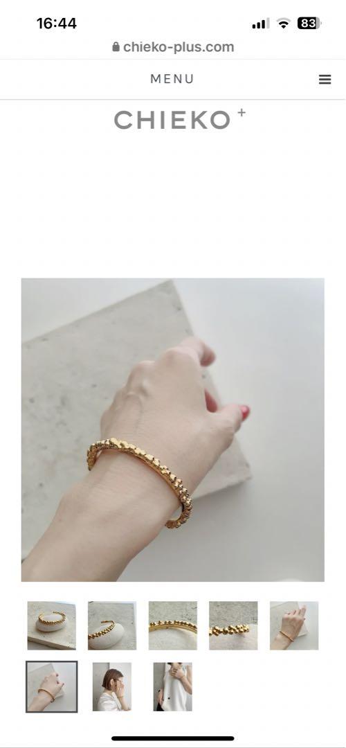 Rinta♡新品未使用chieko+つぶつぶバングルゴールド