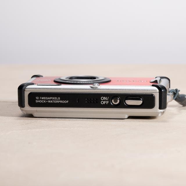 【防水カメラ】PENTAX optio W80 レッド 動作確認済 スマホ転送