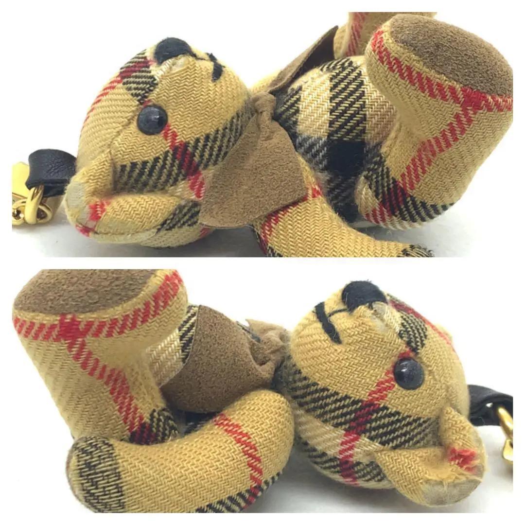 上質で快適 BURBERRY ノバチェック 熊ベアー キーホルダー チャーム #086835 小物