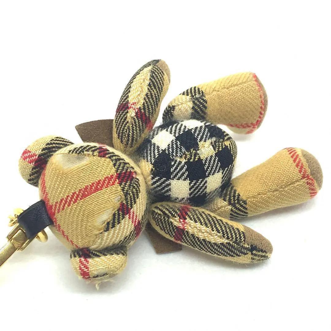 BURBERRY ノバチェック 熊ベアー キーホルダー チャーム #086835