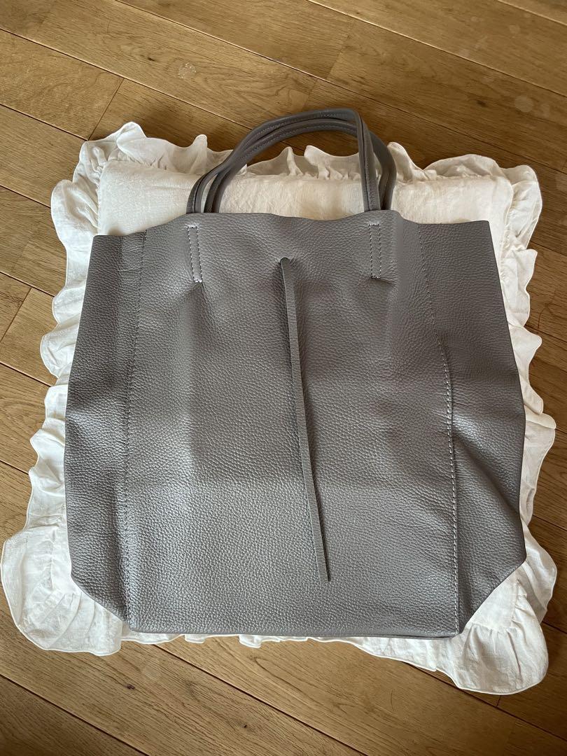 新品✨marlon Firenze 本革 グレー トートバッグ