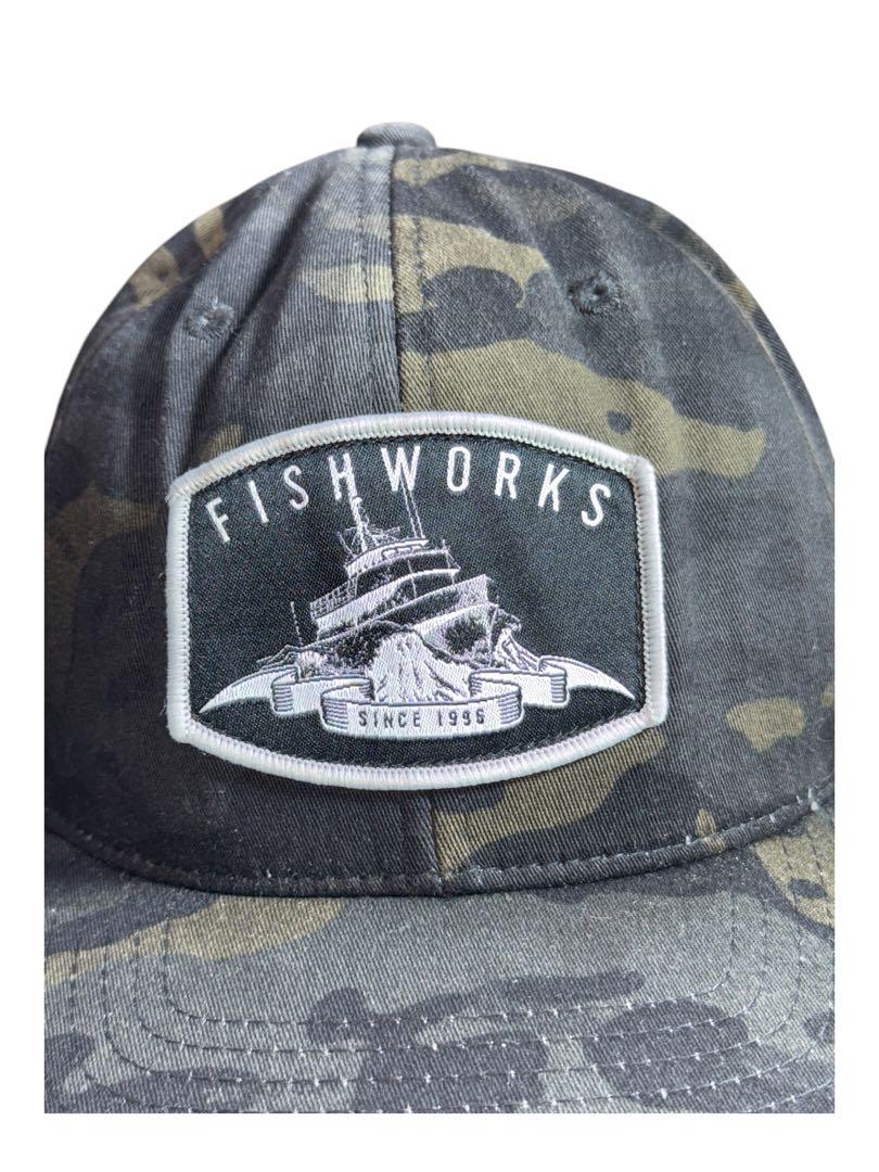 FISHWORKS 迷彩柄 ベースボールキャップ