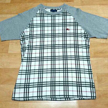 未使用 バーバリー Tシャツ ノバチェック 切替 ストレッチ 半袖 F 未使用 バーバリー ノバチェック Tシャツ 半袖 ストレッチ 4