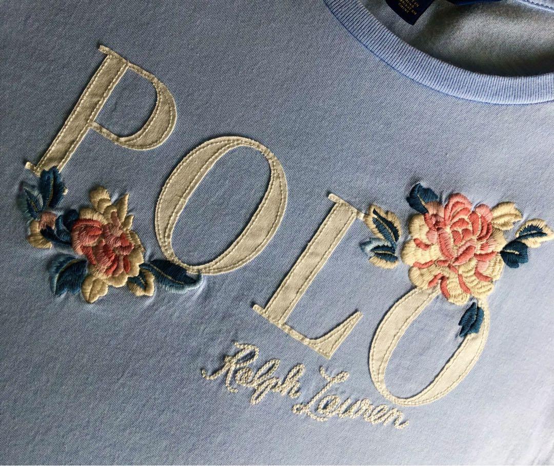 POLO RALPH LAUREN ラルフローレン 刺繍 ロゴ Tシャツ 花 - メルカリ