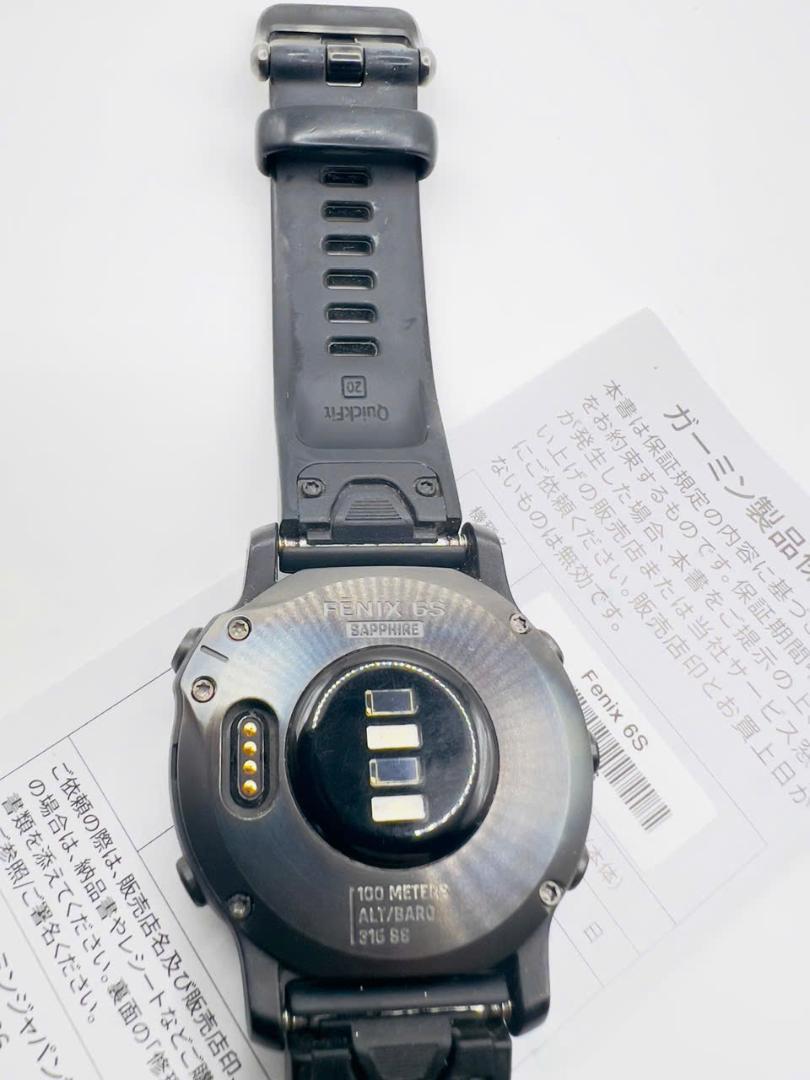 【美品】Garmin ガミン Fenix 6S Sapphire (1916)