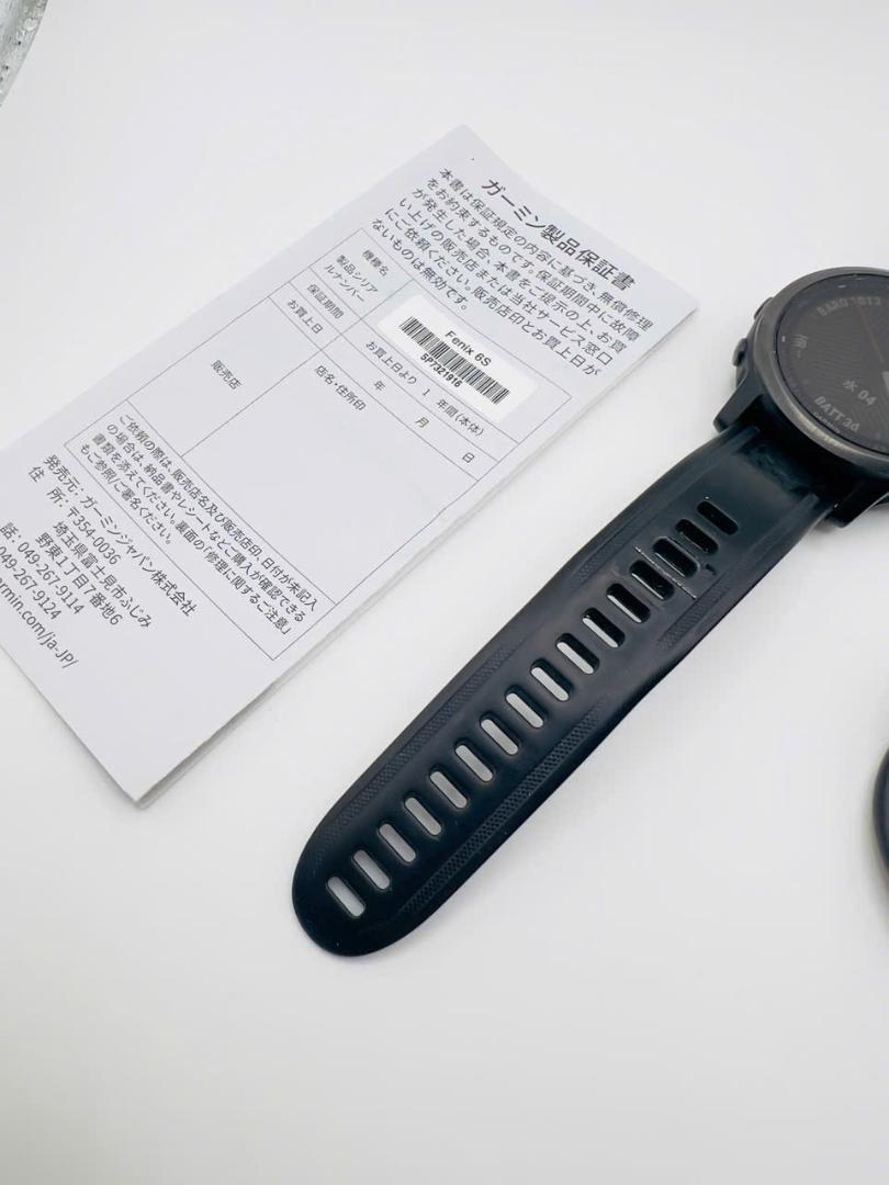 【美品】Garmin ガミン Fenix 6S Sapphire (1916)