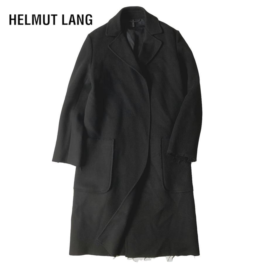 NC136さ@ HELMUT LANG 美品 カシミヤ ウール ロングコート S