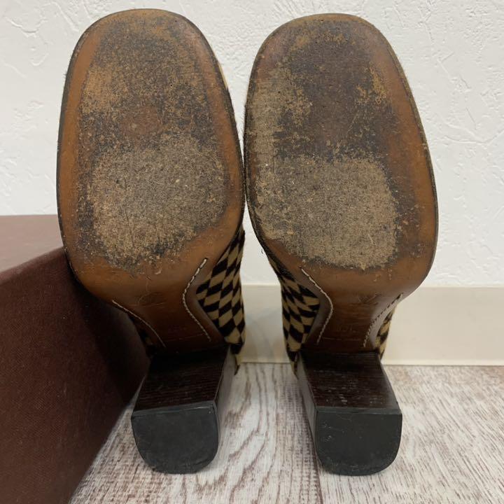 LOUIS VUITTON(ルイヴィトン) ダミエソバージュ ハラコ パンプス