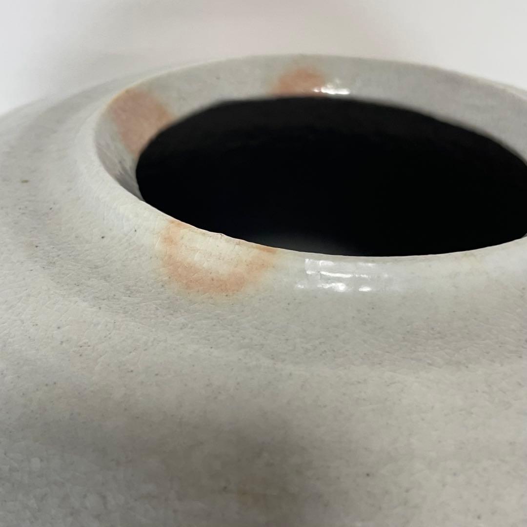 萩焼 大壺 椿秀窯 大賀和幸 木箱入り 未使用 萩焼 大壺 椿秀窯 大賀和幸 木箱入り 未使用