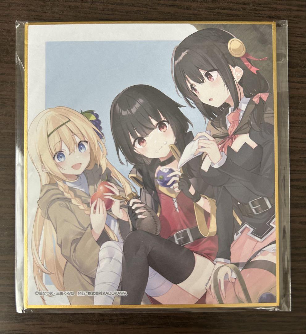 人気絶頂 この素晴らしい世界に祝福を ミニ色紙 アイリス めぐみん ポスター