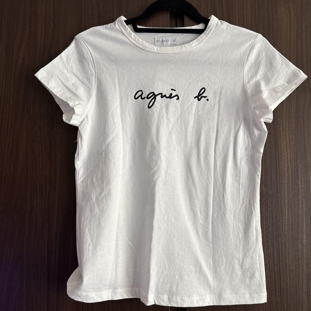 agnès b. ホワイト Tシャツ サイズ2 アニエスベー