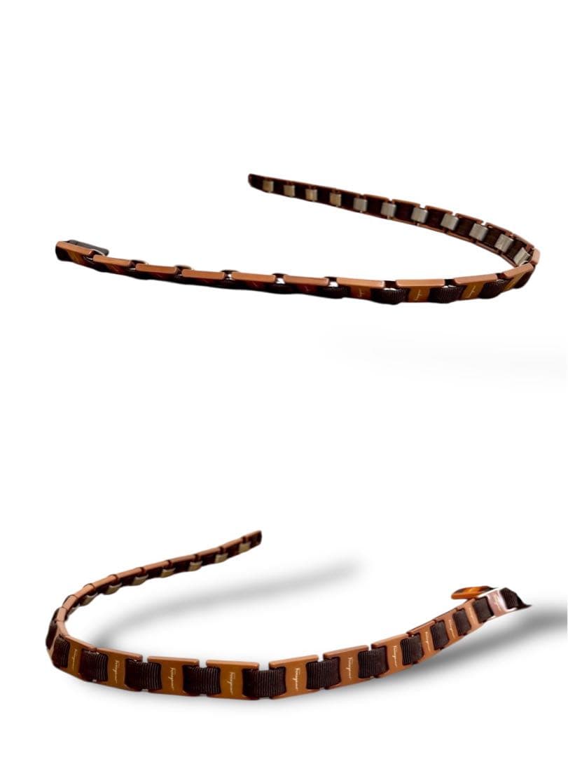 フェラガモ ヴァラ チェーン ショルダーバッグ ブラウン　肩掛け