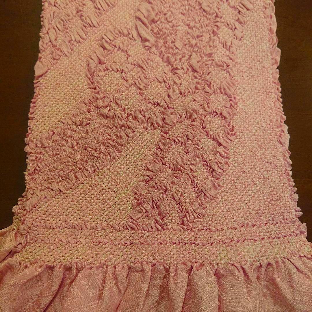 新品 帯揚げ 絹 総絞り あやめ色