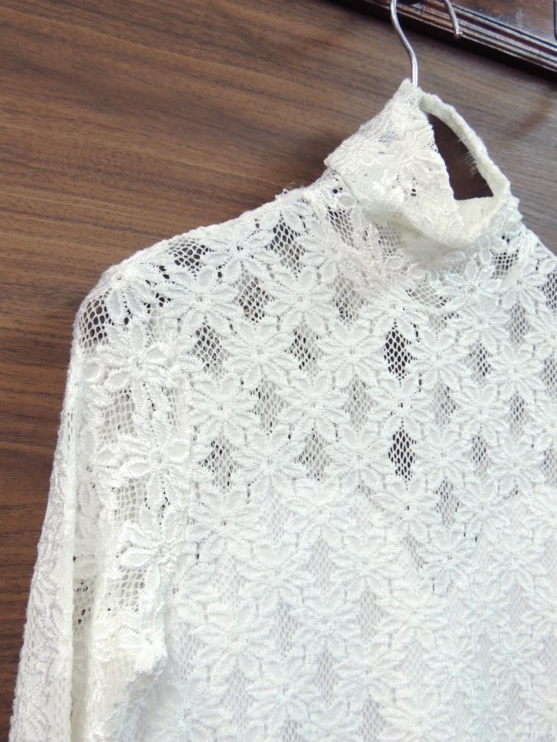 定価63800円 フミエタナカ ストレッチ レース ストレート ワンピース １