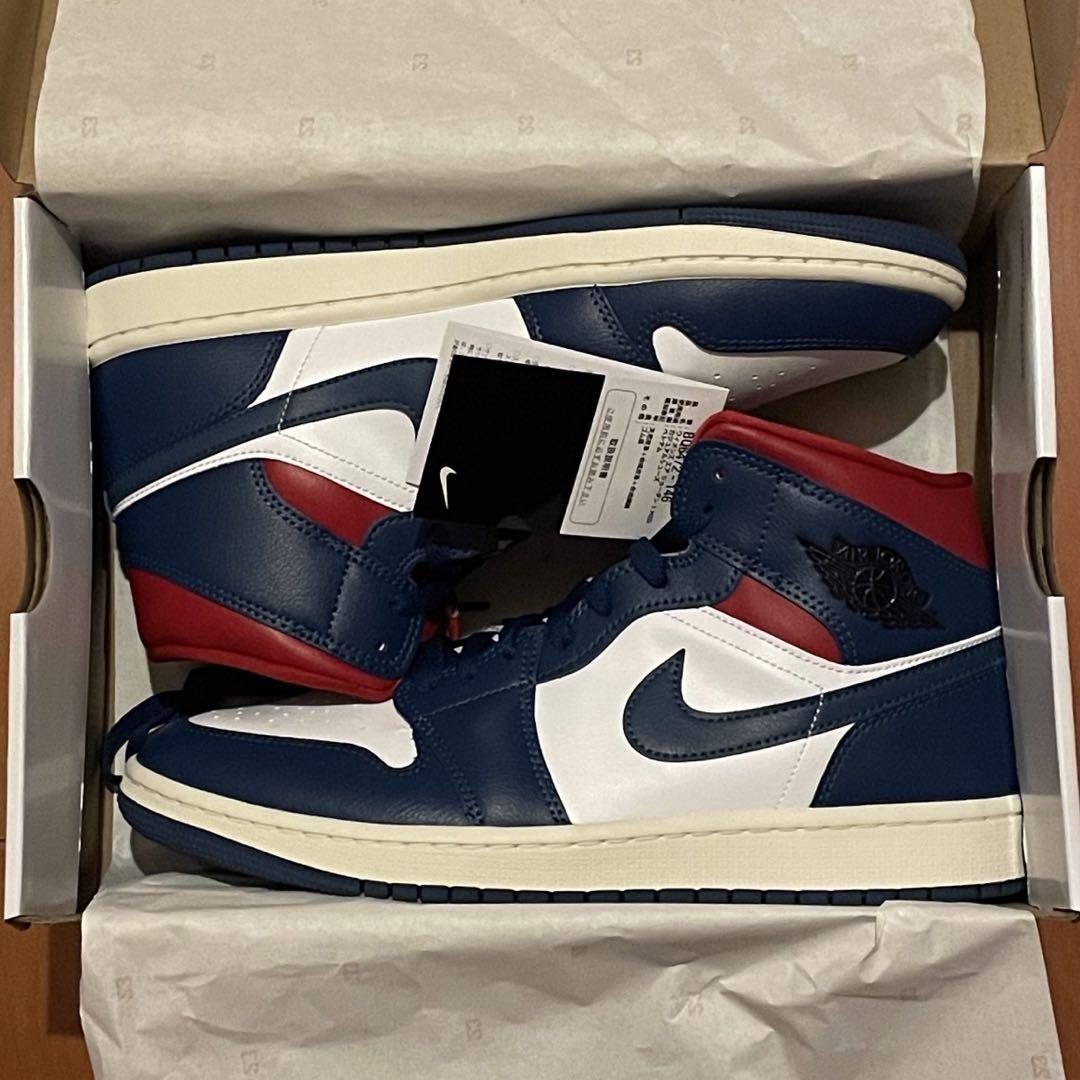 靴 Nike WMNS Air Jordan 1 Mid \"French Blue\"