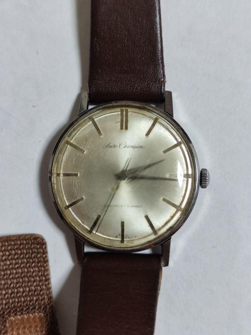 SEIKO　Champion 手巻き時計 シルバー　SEIKO　セイコー