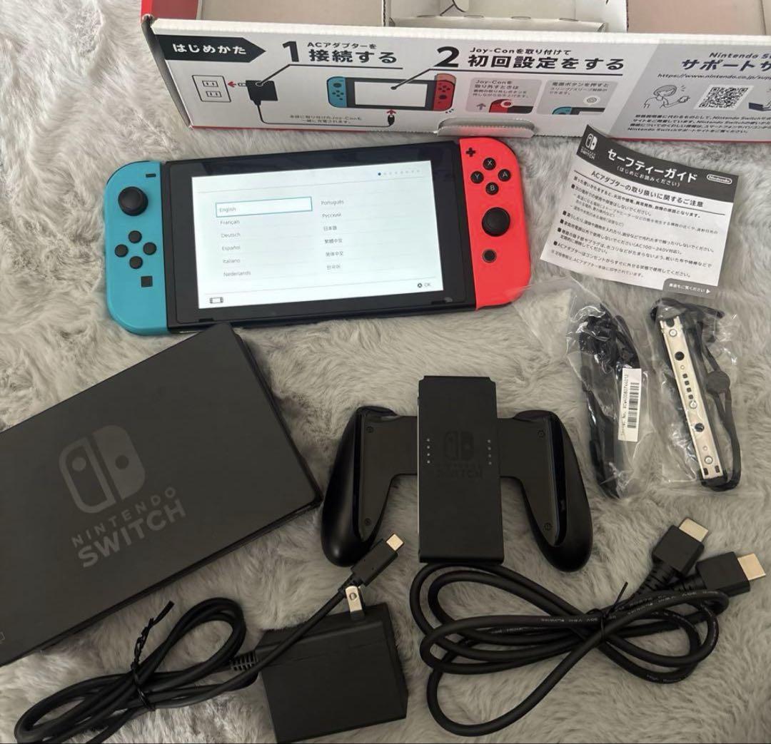 Nintendo Switch Joy-Con (L) ネオンブルー/ (R)…