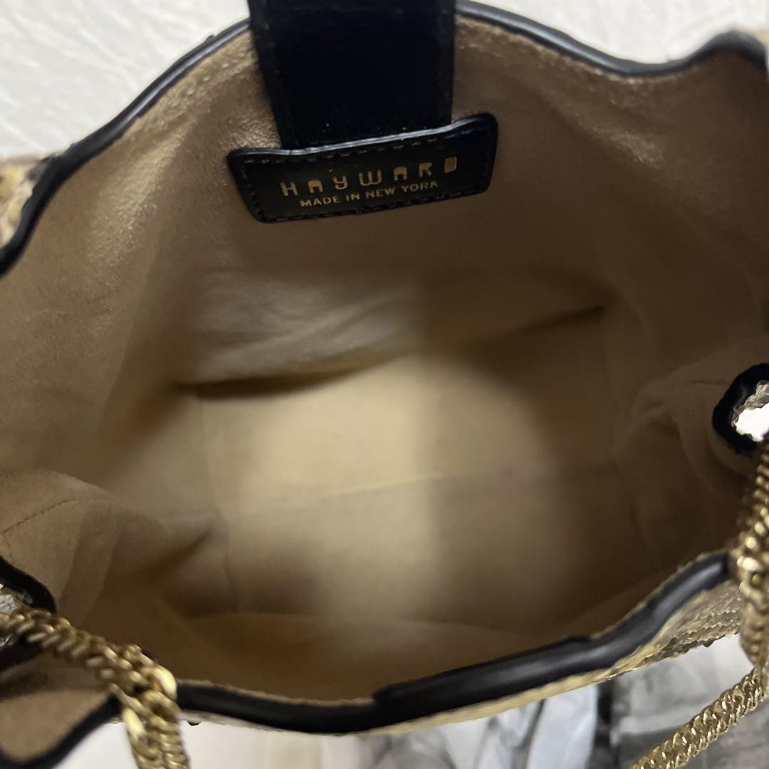 定価17万 HAYWARD パイソン ミニ バッグ ポーチ - メルカリ