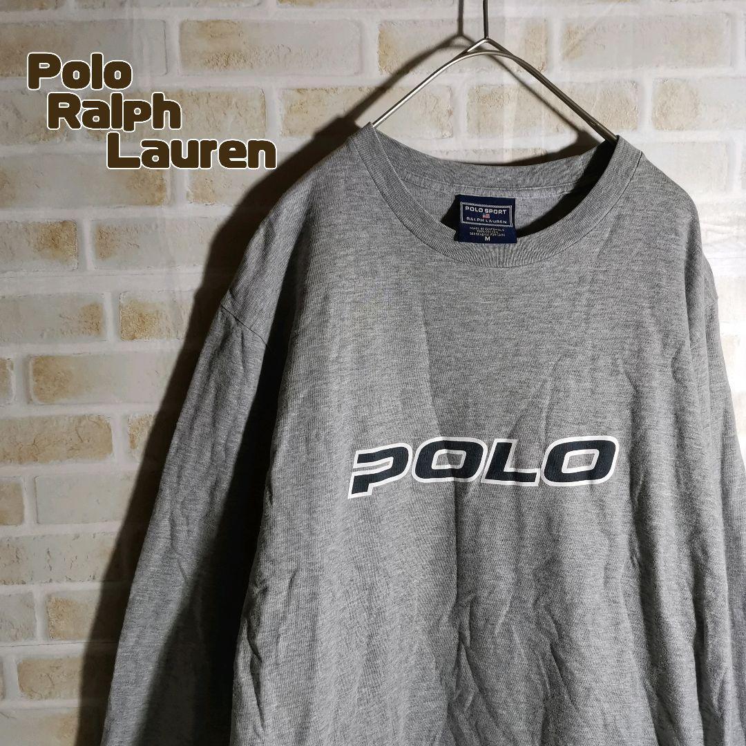 ポロラルフローレン Tシャツ 長袖 ロンT グレー スポーツ
